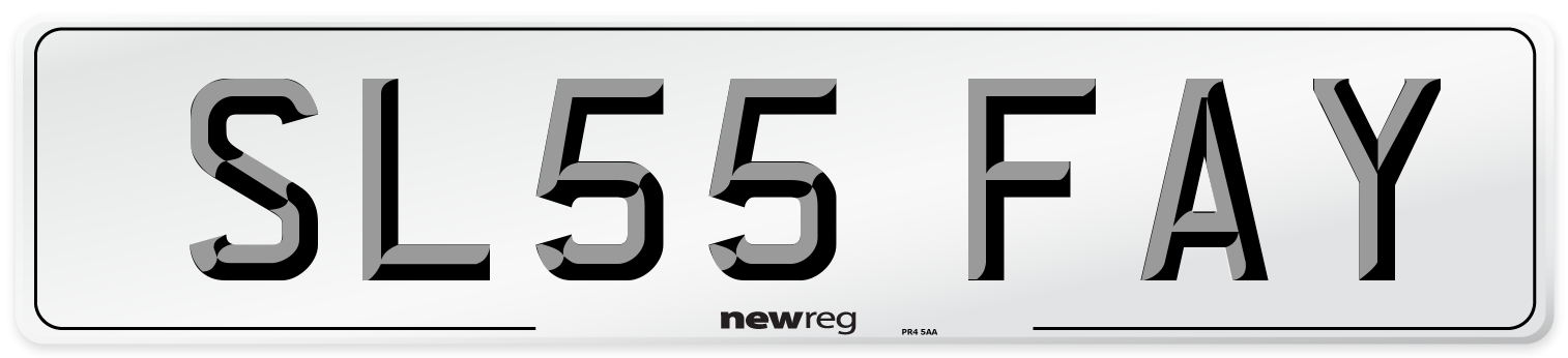 SL55 FAY Number Plate from New Reg